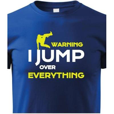 Dětské tričko Parkour jump ModráCanvas Dětské tričko Bezvatriko.cz 0799