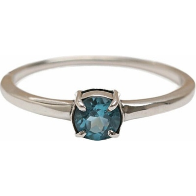 Nefertitis Stříbrný prsten se Swiss Blue topazem NF62940
