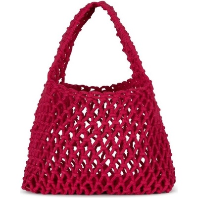 Macramé kabelka do ruky Ružová