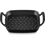 Le Creuset Плоча за скара BBQ Outdoor квадратна перфорирана 30 см черен мат (20271300000005)