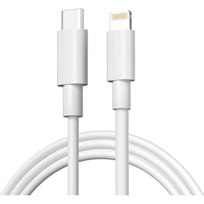 OBALME Кабел OBAL-ME Fast Charge от USB-C към Lightning, 1m, Бял (CL20WH)