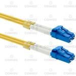 Conneu LC-LC дуплексна пач корда, сингълмод OS2, 3 мм. , жълта, Conneu (30 м) (CNFJ-LCLCOS2DYE3mm-30)