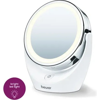 Beurer Козметично огледало, Beurer BS 49 lluminated cosmetic mirror; 12 LEDs; 5 x zoom; 2 mirrors; 11 cm (58401_BEU)