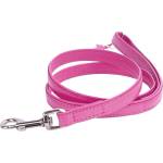 COLLAR Плоска кожена каишка 122см, 12мм - розова