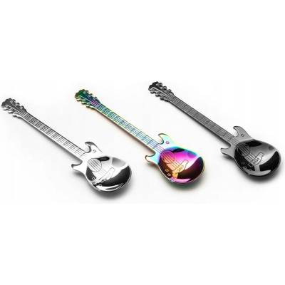 Lžička na čaj lesklá Gadget Master Kytara 3 ks