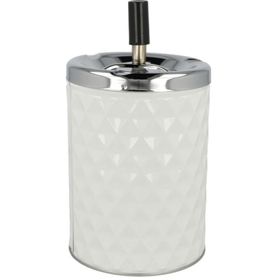 KRCZ Cigaretový popelník kovový otočný Diamant bílý 11cm – Zboží Dáma