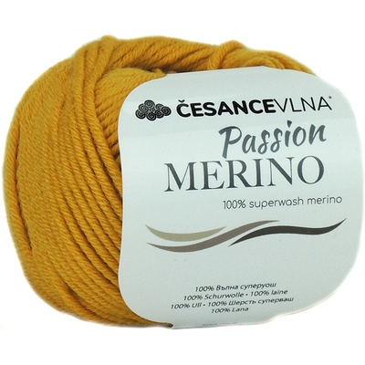 100% Merino příze - Passion žlutá