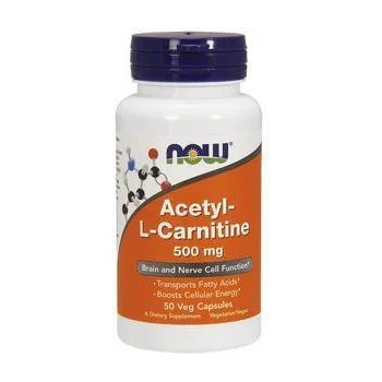 NOW Ацетил Л-карнитин NOW Acetyl L-Carnitine 500mg. / 50 VCaps. , 2060