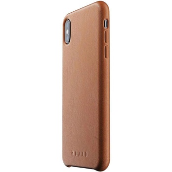 Mujjo Leather Case - кожен (естествена кожа) кейс за iPhone XS Max (кафяв)