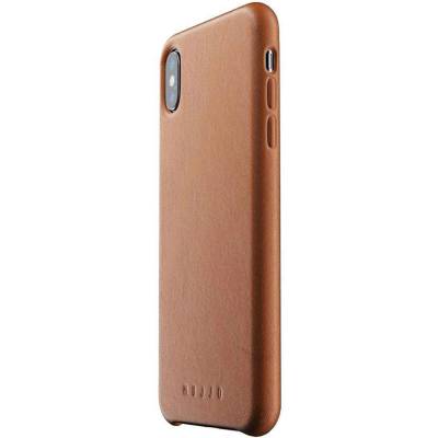 Mujjo Leather Case - кожен (естествена кожа) кейс за iPhone XS Max (кафяв)