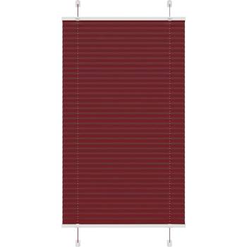 vidaXL Плисирана щора Бордо червено 80x150 cm Ширина на плата 79, 4 cm (4015241)