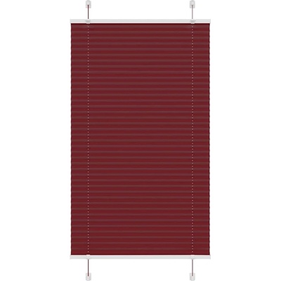 vidaXL Плисирана щора Бордо червено 80x150 cm Ширина на плата 79, 4 cm (4015241)