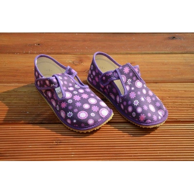 Beda Barefoot 060010/W bačkorky dívčí VIOLET FLOWER
