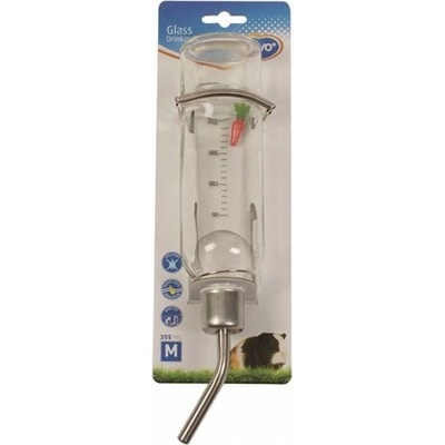 DUVO + Skleněná napáječka pro drobné hlodavce M 355 ml