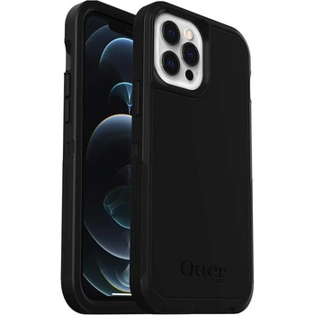 OtterBox Defender XT Case - хибриден удароустойчив кейс с вграден магнитен конектор (MagSafe) за iPhone 12, iPhone 12 Pro (черен)