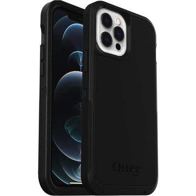 OtterBox Defender XT Case - хибриден удароустойчив кейс с вграден магнитен конектор (MagSafe) за iPhone 12, iPhone 12 Pro (черен)