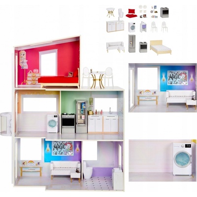 Rainbow MGA High domek pro panenky Townhouse