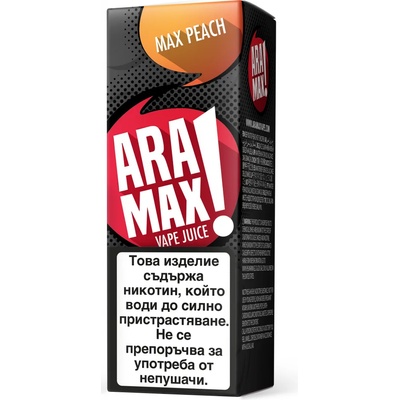никотинова течност Aramax - Max Peach 6мг