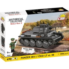 COBI 2666 World War II Československý lehký tank Panzer 38 (t) / (ČKD) LT vz. 38 1:28