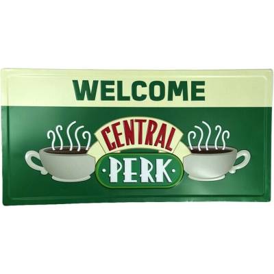 Plechová ceduľa Priatelia - Welcome to Central Perk, 60 x 30 cm