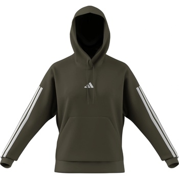 Adidas Суичър Adidas Essentials 3-Stripes Fleece Hoodie - Olive