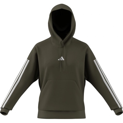 Adidas Суичър Adidas Essentials 3-Stripes Fleece Hoodie - Olive