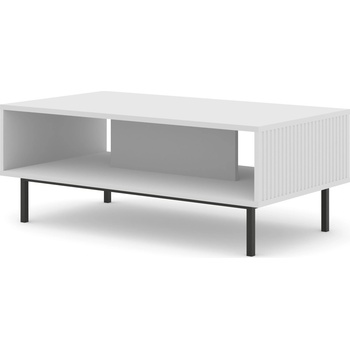 BIM Furniture Масичка за кафе Ravenna B 90x60, бял мат/черно (RAVENNACOFTABWMBFR)