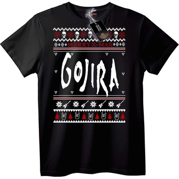 NOONEBRAND Тениска Gojira "Весела Коледа" - 6XL, White