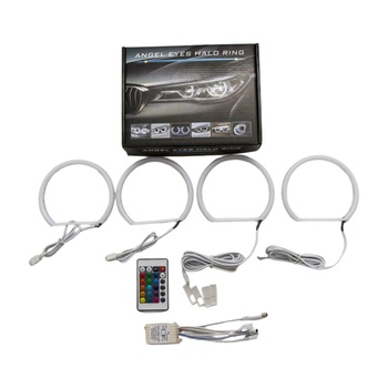 Rgb Диодни Ангелски Очи с матирано покритие за bmw e36 / e38 / e39 - с дистанционно сменяне на цветовете (ledrgbe36)