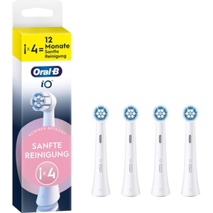 Oral-B iO Replacement Brush Heads Gentle Cleaning, White, 4 Pieces - 8700216194877 - boombuy