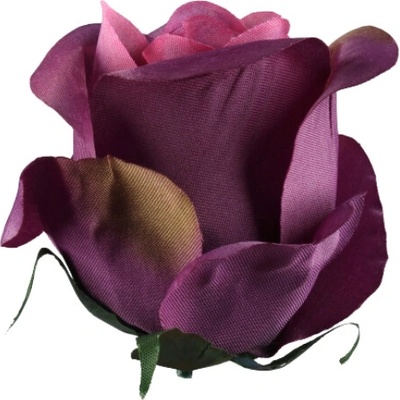 Umelá ruža puk purpurová 6 cm