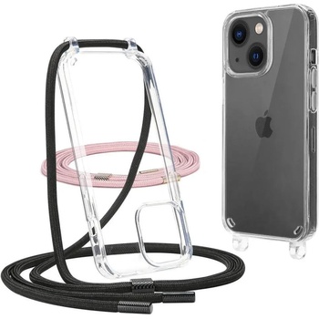 Tech-Protect Flexair Chain Hybrid Case - хибриден удароустойчив кейс с връзка за носене за iPhone 13 (прозрачен)