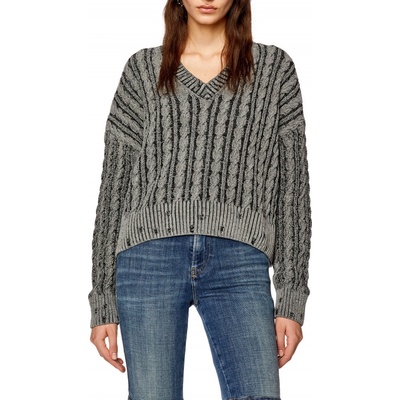 Diesel sveter M-OXIA KNITWEAR šedá