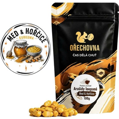 Ořechovna Pražené arašídy Med & hořčice 100 g