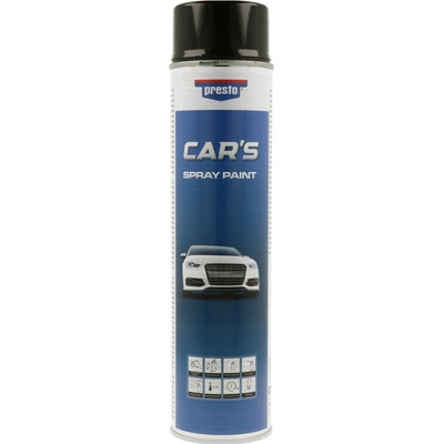 Presto Cars lak v spreji 600 ml čierny lesklý