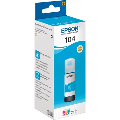 Atrament Epson 104 Cyan - originálny