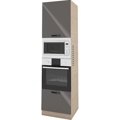 ИРИМ Колонен кухненски шкаф Сити МФ-Антрацит гланц-05-48 60 см