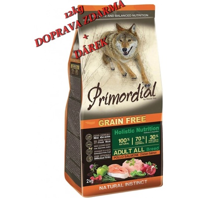Primordial Adult Grain Free Chicken and Salmon 12 kg