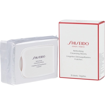 Shiseido Refreshing Cleansing Sheets osvěžující čisticí ubrousky 30 ks
