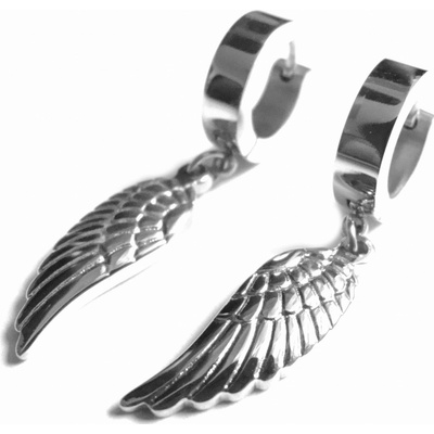 Steel Jewelry náušnice andělská křídla z chirurgické oceli NS090126