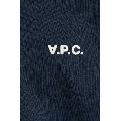 APC Памучна тениска A. P. C. t-shirt boxy petit vpc в тъмносиньо с меланжов десен COHBQ. H26391 (COHBQ.H26391)