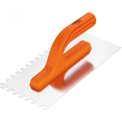 NEO tools 50-203 hladítko zub, 270 x 125 mm, 8 x 8 x 8 mm,nerez, plastic rukojeť
