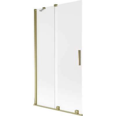 Mexen Velar параван за вана 2-крилен плъзгащ се 100 x 150 cm, матиран, златен - 896-100-000-31-50 (896-100-000-31-50)