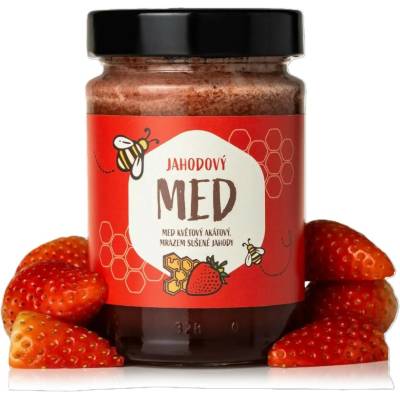 NaturalProtein Jahodový med 400g
