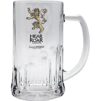 CurePink Sklenice korbel Game of Thrones: Lannister 500 ml 325498