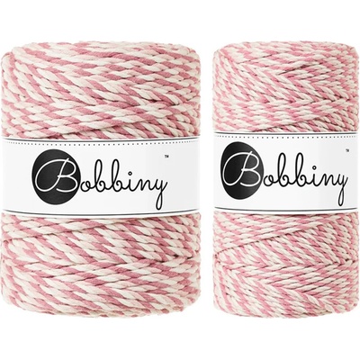 Bobbiny Macrame ropes 3PLY - 3mm Bobbiny - Macrame ropes 3PLY - 3mm: Magic pink