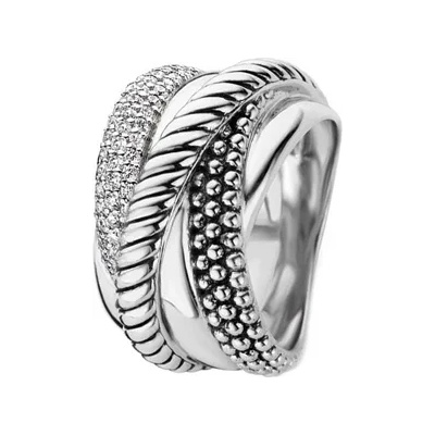 Ti Sento Дамски сребърен пръстен Ti Sento 12003ZI (12003ZI)