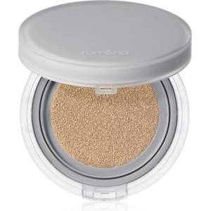rom&nd Nu Zero Cushion лек защитен фон дьо тен в гъба за озаряване на лицето цвят 04 Beige 23 15 гр