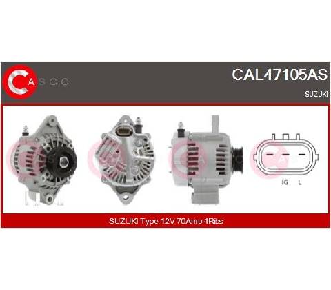 CASCO Alternátor CAL47105AS