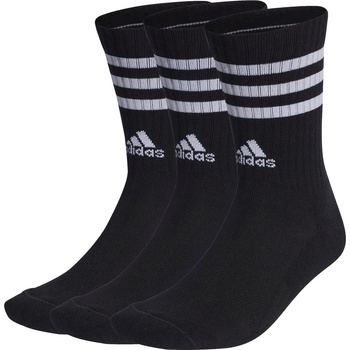 adidas Дамски чорапи Adidas Cushioned 3 Stripe Crew Sock 3 Pack Ladies - Black/White